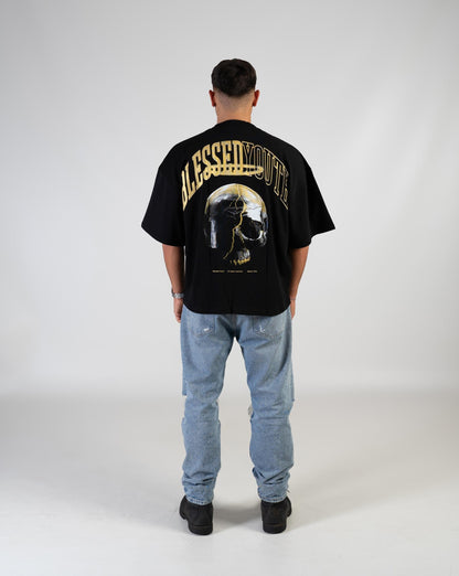 Skull & Gold ~ T-Shirt print Oversized