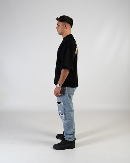 Skull & Gold ~ T-Shirt print Oversized
