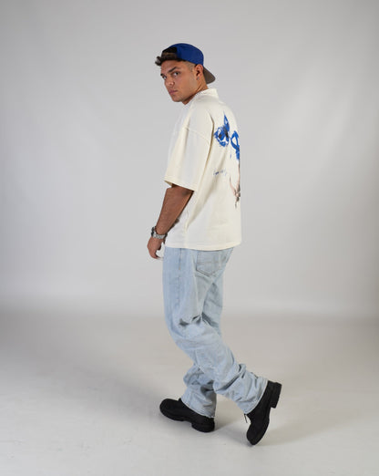 Blue Butterfly  ~ T-Shirt print Oversized