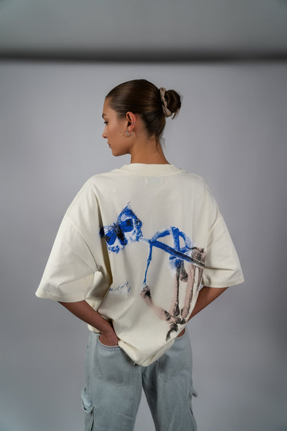 Blue Butterfly  ~ T-Shirt print Oversized